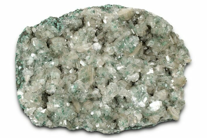 Gemmy Heulandite Crystals with Celadonite Inclusions - India #348324